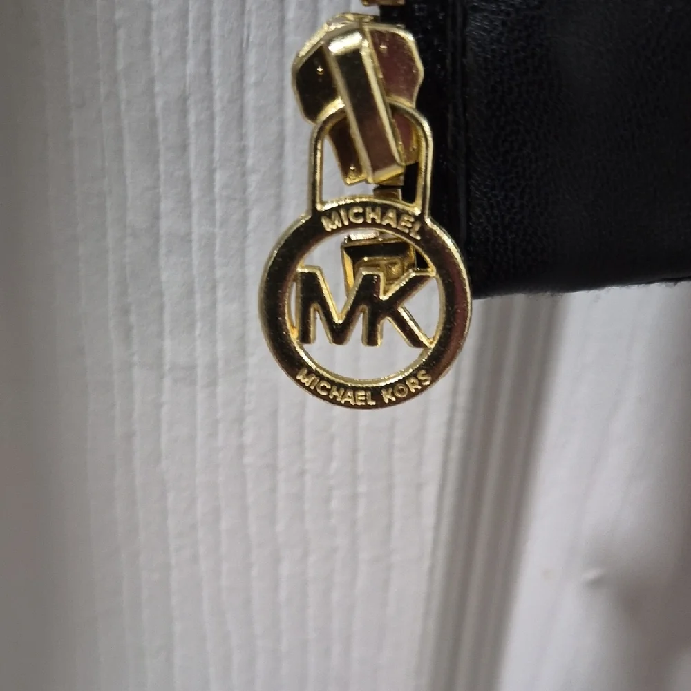 MICHAEL Michael Kors Black Jacket with Gold Zipper - Picture 4 of 9